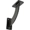 Ekena Millwork Bradford Steel Bracket, Antiqued Pewter 2"W x 7"D x 7"H BKTM02X07X07BRAPW - alternate 1